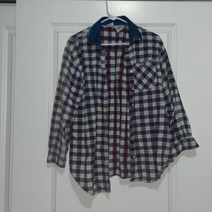 Checkered Button-Up